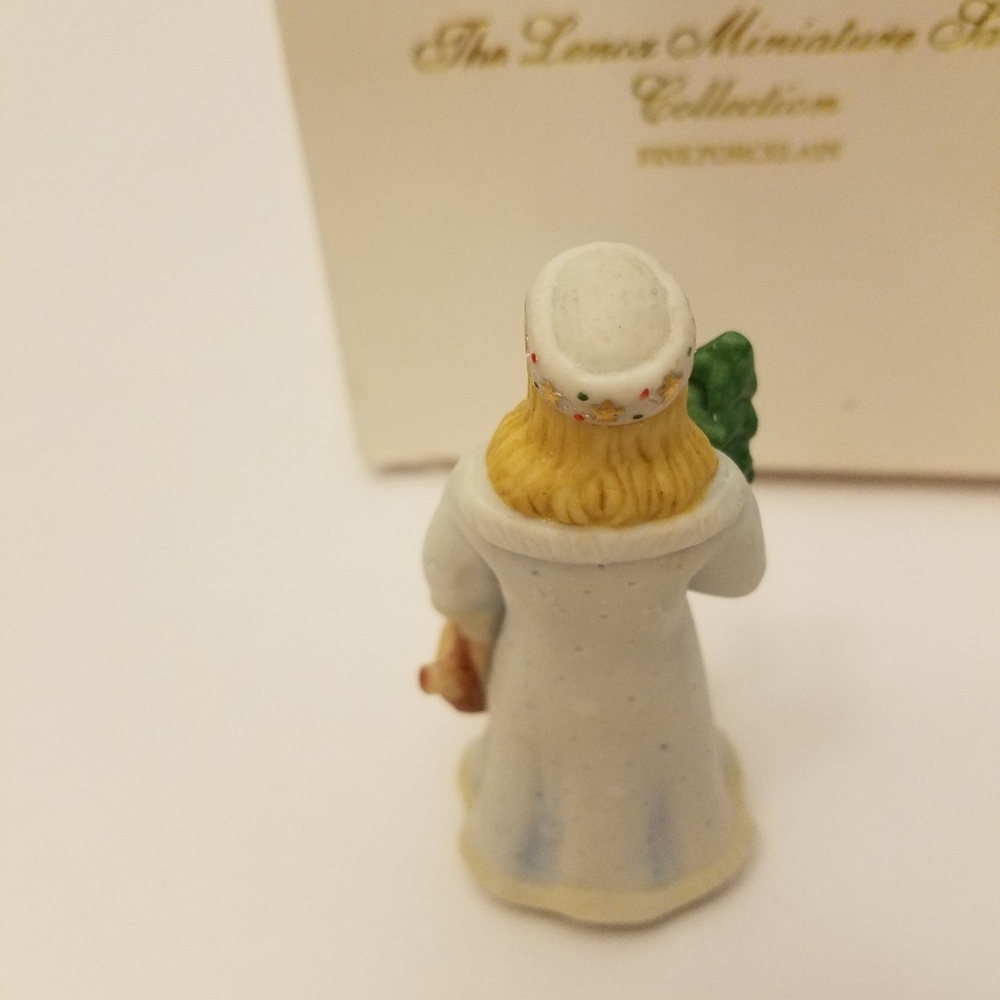 Vintage Lenox 2 Miniature Santa Mrs Claus Fine Porcelain Collection Figurines - Picture 10 of 16